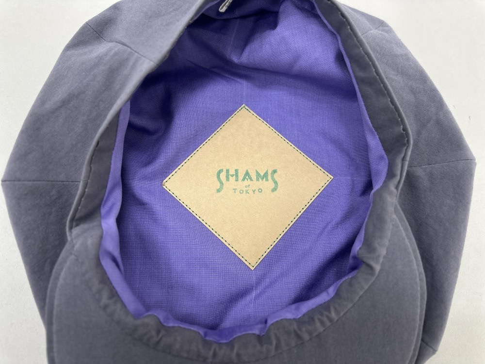 SHAMS PANCAKE CAP BLUE GRAY size:58cm/M/size:60cm/L