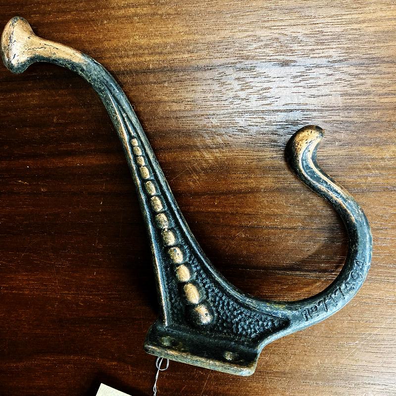 104636 ヴィンテージ アイアンフック ウォールハンガー コートフック