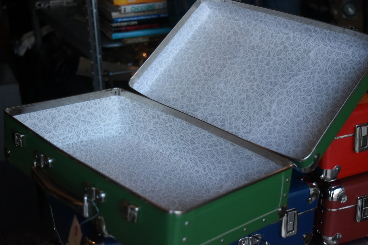 5534 40cm M グリーン 「KAZETO社」　トランクケース 90年以上の歴史を誇るチェコの伝統的トランクメーカー　