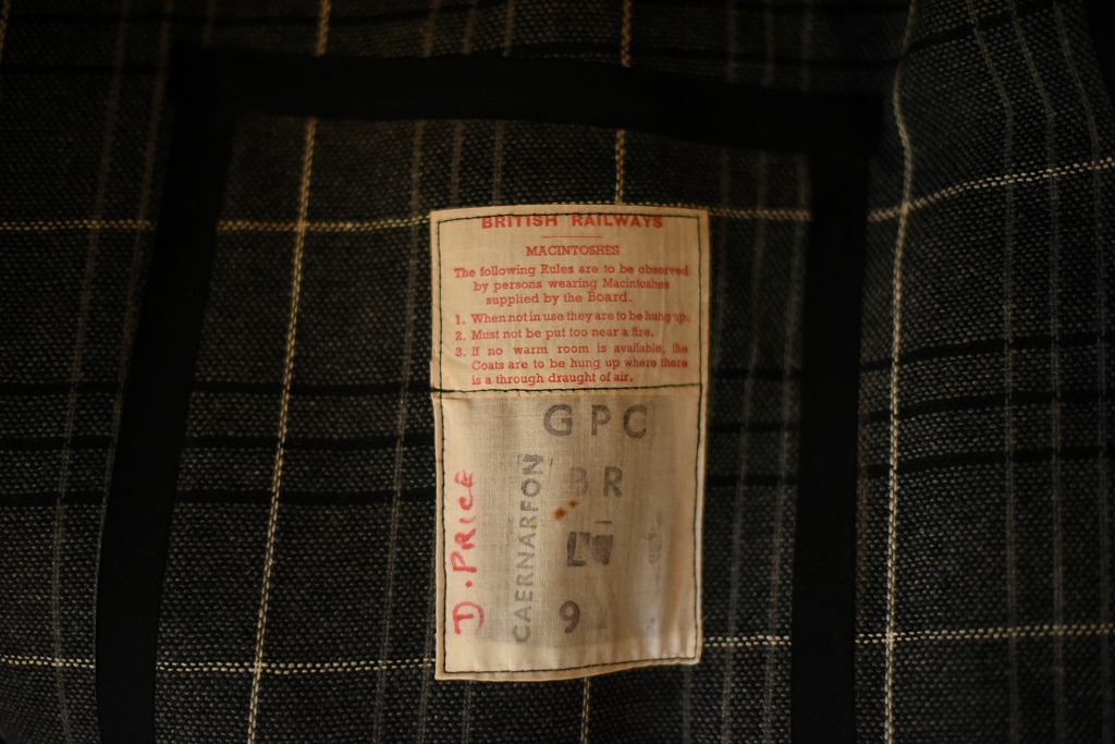 ヴィンテージBritish Railways ゴム引きマッキントッシュ
