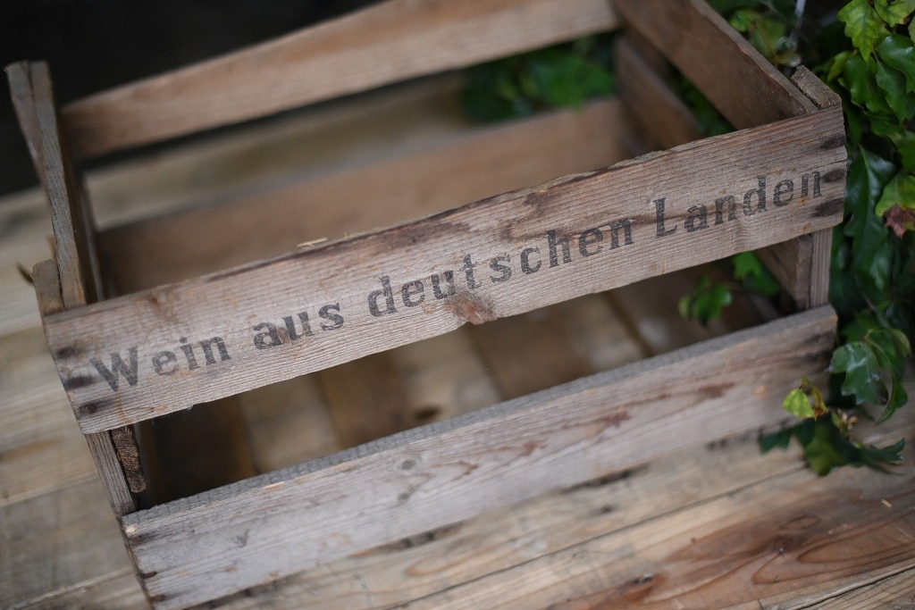 1292 UK ヴィンテージ　ワインボックス　「Wein aus deutschen Landen」 ウッドボックス　ドイツ製 MADE IN GERMANY