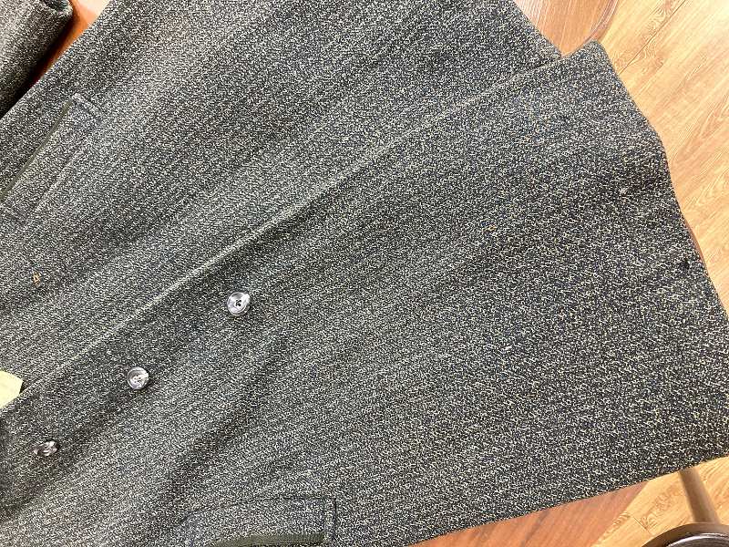 100942 UK ヴィンテージ　ロングコート  英国製　MADE IN ENGLAND