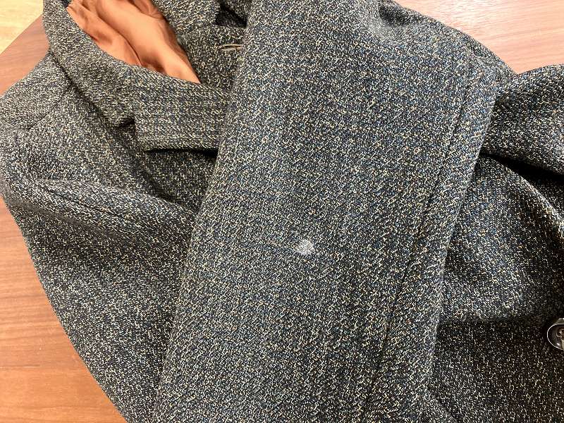 100942 UK ヴィンテージ　ロングコート  英国製　MADE IN ENGLAND