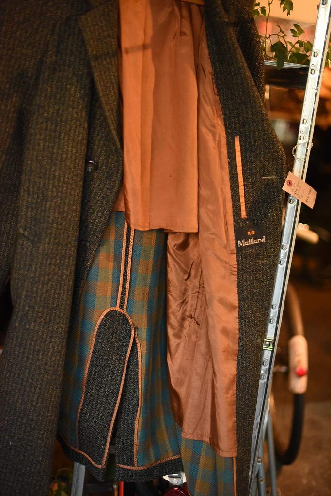 100942 UK ヴィンテージ　ロングコート  英国製　MADE IN ENGLAND