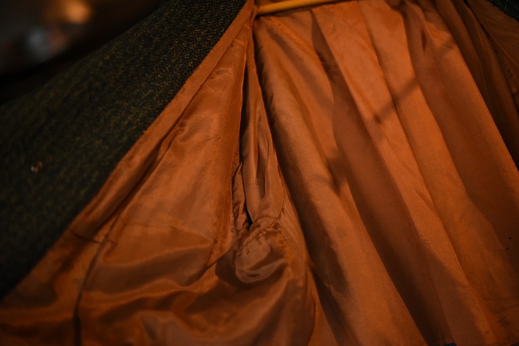 100942 UK ヴィンテージ　ロングコート  英国製　MADE IN ENGLAND