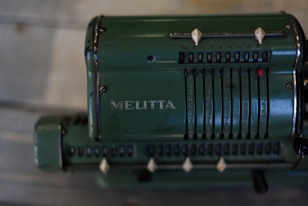 104877 ヴィンテージ　「MELITTA CALCULATOR」　計算機　ドイツ製 MADE IN GERMANY