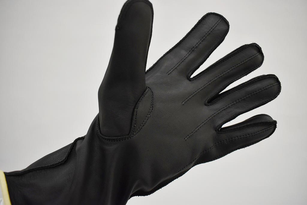 英国 「GOLDTOP」「Zipped Unlined Cafe Racer Gloves」 TanTrim 本革カフェレーサーグローブ　裏地無し タイトフィット