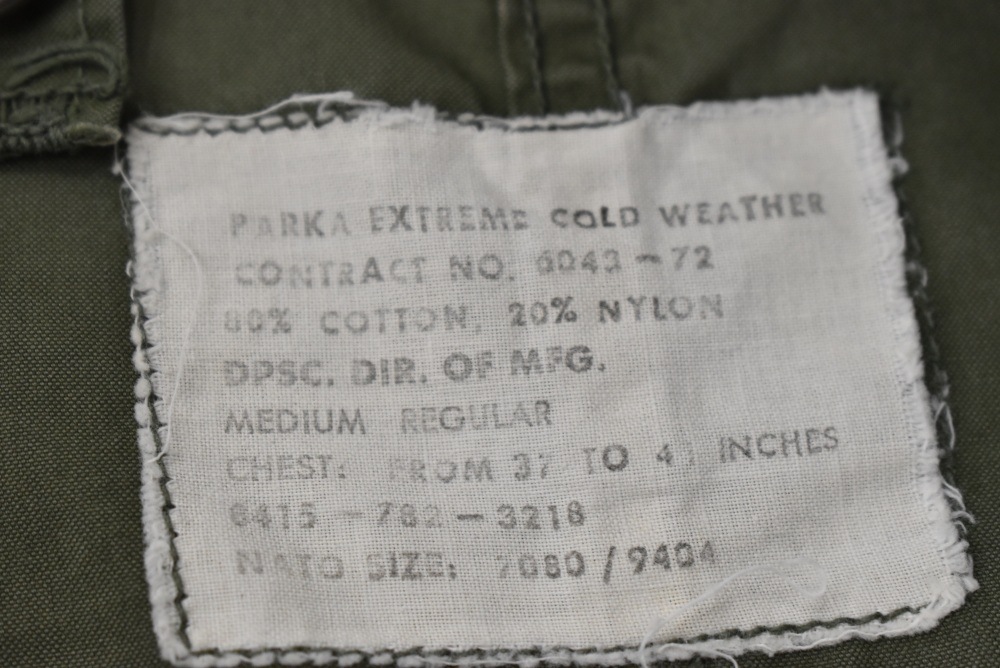 109932 [MC]  VINTAGE 65s US ARMY「M65 FISHTAIL PARKA」 フィッシュテールパーカー ヴィンテージ モッズコート