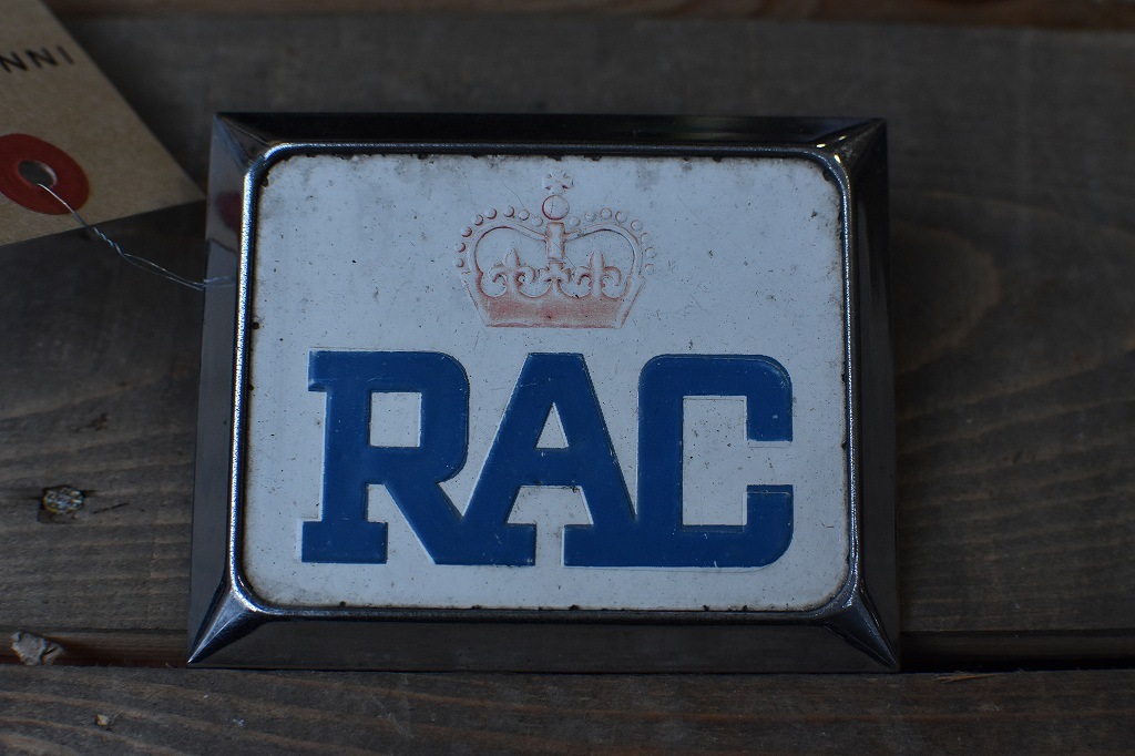 106875　ヴィンテージ　 「RAC」 カーバッチ エンブレム