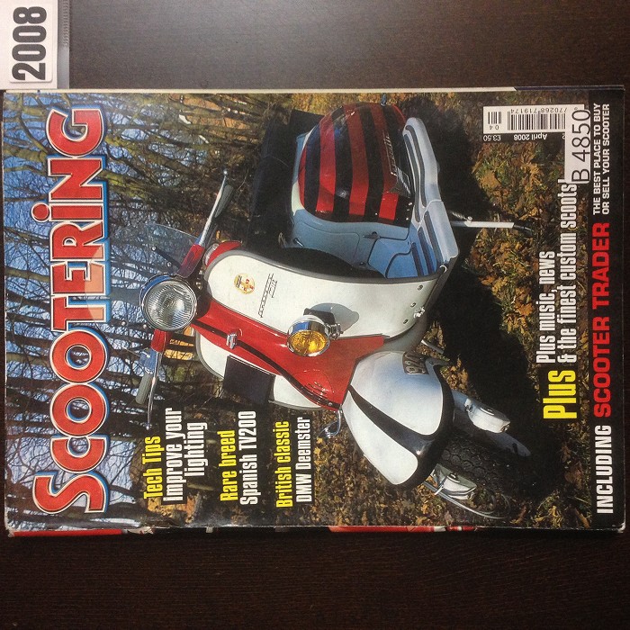B4850　2008 「SCOOTERING」 ベスパ ランブレッタ  英国 旧車雑誌