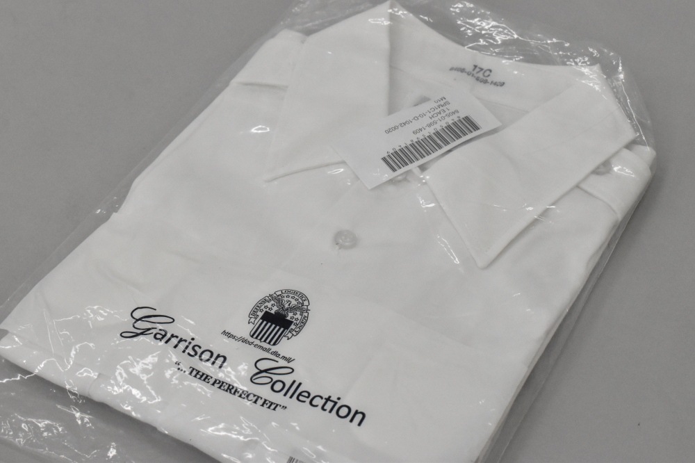 108854 【DEAD STOCK】ヴィンテージ 米軍 WHITE 521  ショートスリーブシャツ SHORT SLEEVE WHITE 521 半袖シャツ