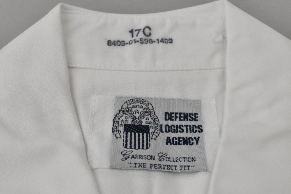 108854 【DEAD STOCK】ヴィンテージ 米軍 WHITE 521  ショートスリーブシャツ SHORT SLEEVE WHITE 521 半袖シャツ