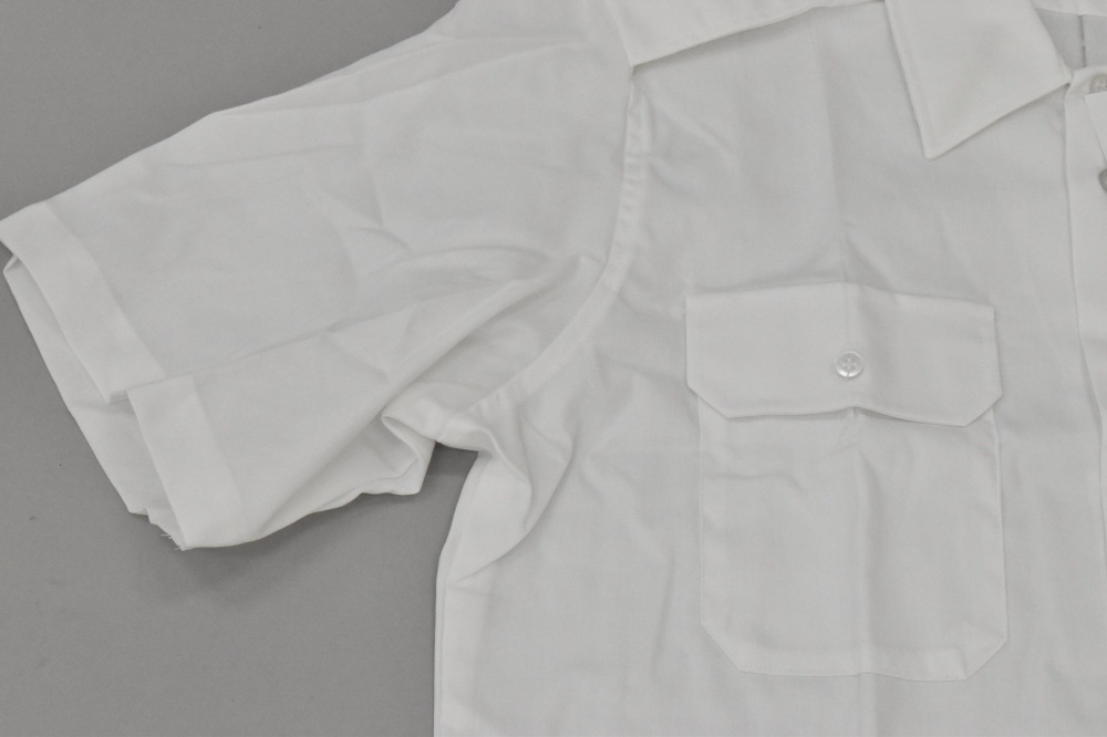 108854 【DEAD STOCK】ヴィンテージ 米軍 WHITE 521  ショートスリーブシャツ SHORT SLEEVE WHITE 521 半袖シャツ