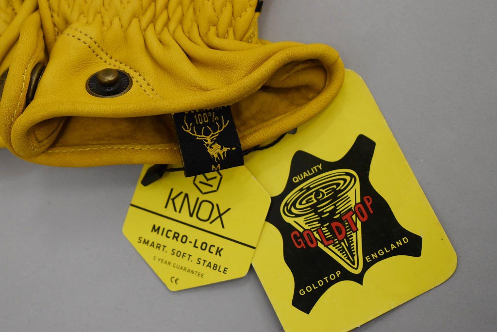 レアREICHENBACHgoldendropライヘンバッハ ゴールデンドロップ 英国 「GOLDTOP」「Deerskin Roper Gloves」 鹿革 ローパーグローブ