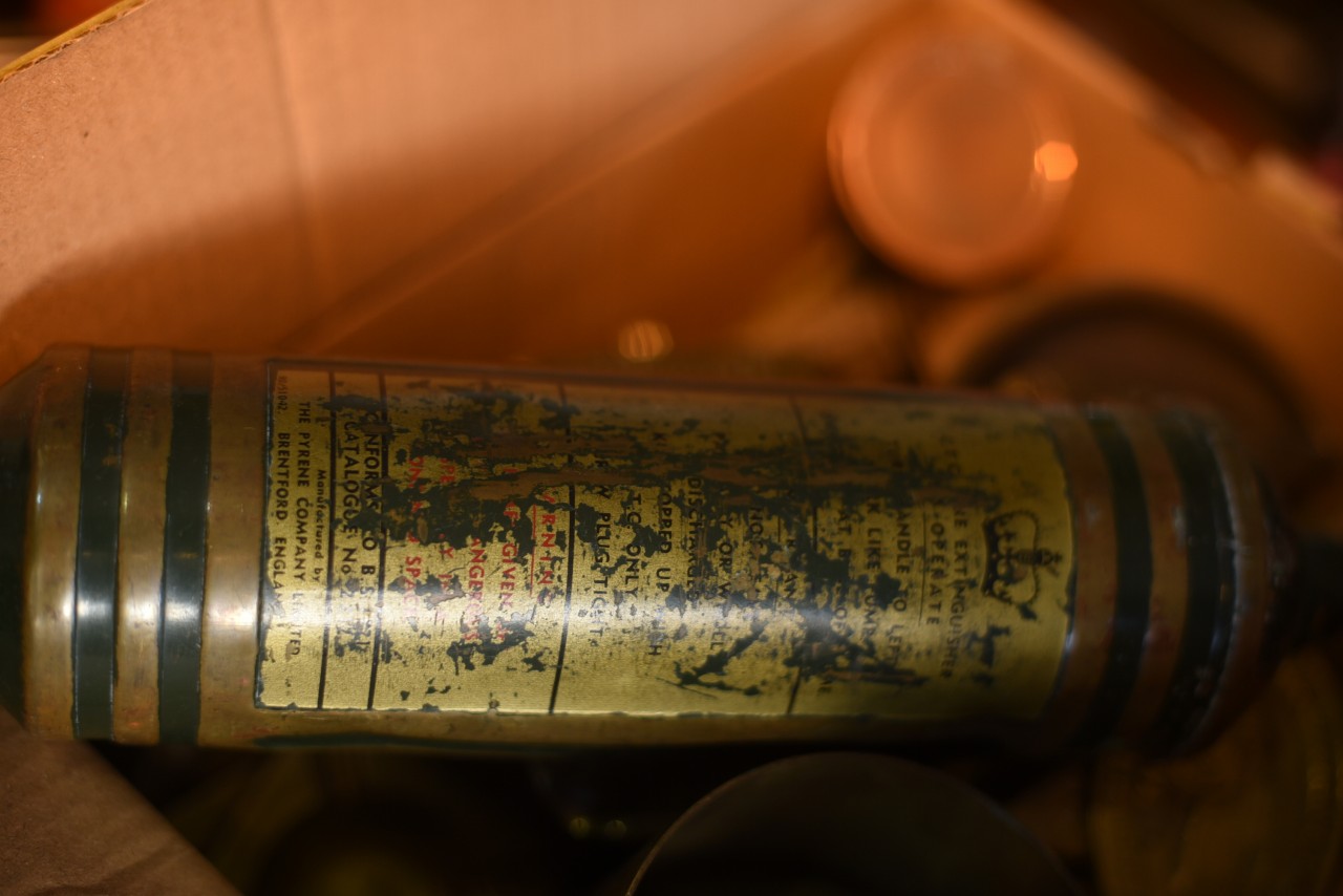 101112 UK　消火器　FIRE EXTINGUISHER 真鍮　ブラス　英国 