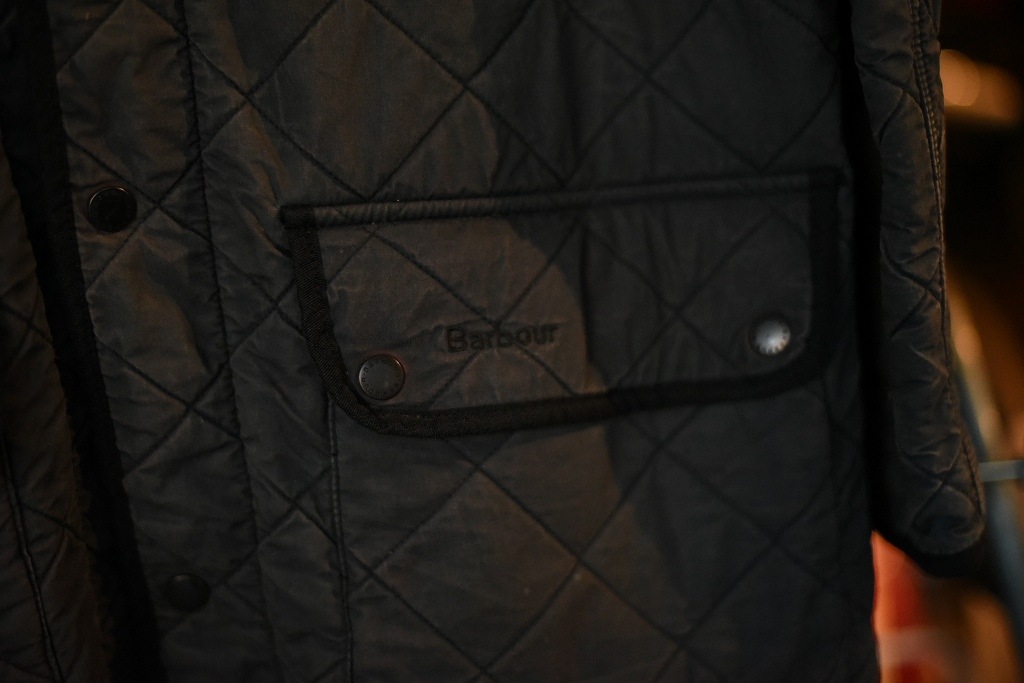 102833ヴィンテージ 　「Barbour」　バブアー　 ジャケット 英国製　MADE IN ENGLAND