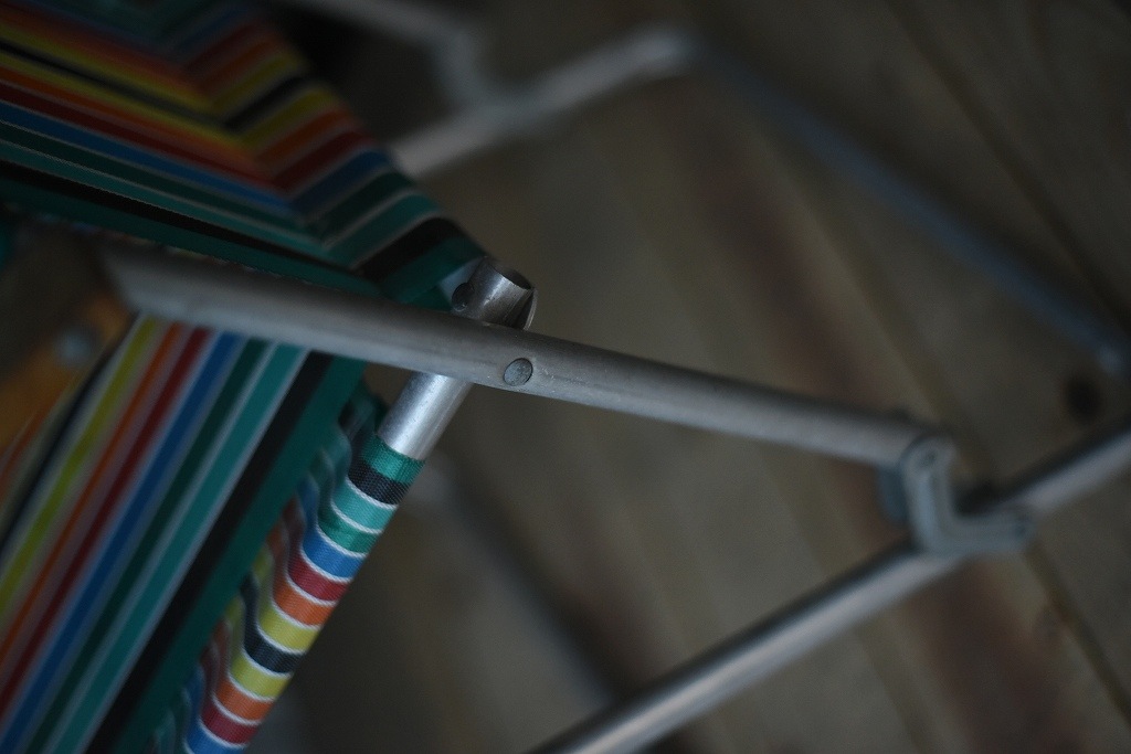 2474 ヴィンテージ デッキチェア　キャンプ　フォールディングチェア　折りたたみ椅子