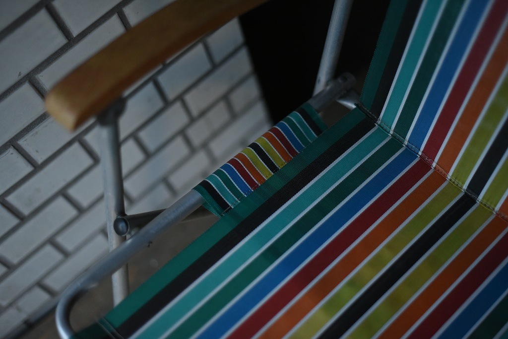 2474 ヴィンテージ デッキチェア　キャンプ　フォールディングチェア　折りたたみ椅子