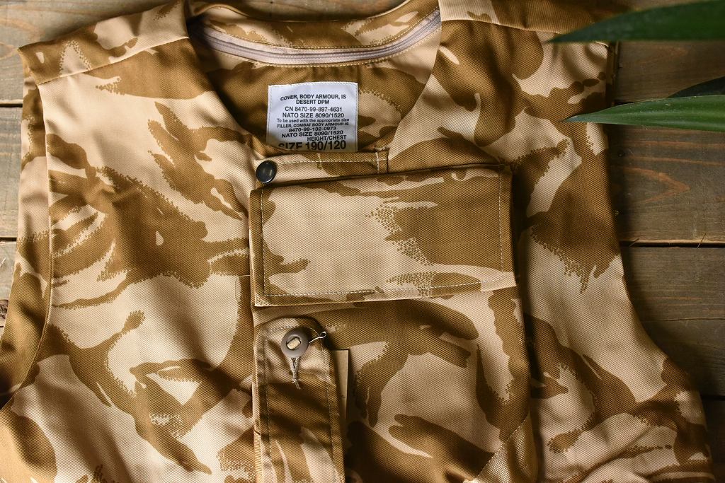 L1 104150 UK 英国軍　デザートDPM　カモ ボディーアーマーベストカバー　COVER,　BODY ARMOUR IS DESERT DPM