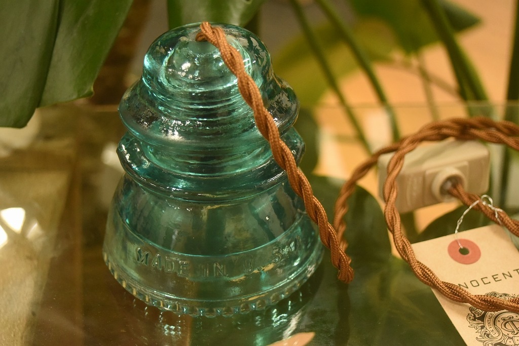 104781 インダストリアル ガラスインシュレーター ランプ 照明 USA 碍子