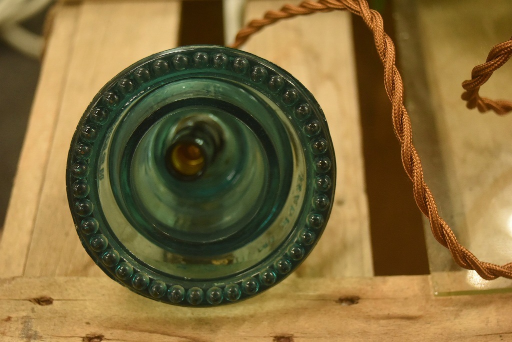 104781 インダストリアル ガラスインシュレーター ランプ 照明 USA 碍子