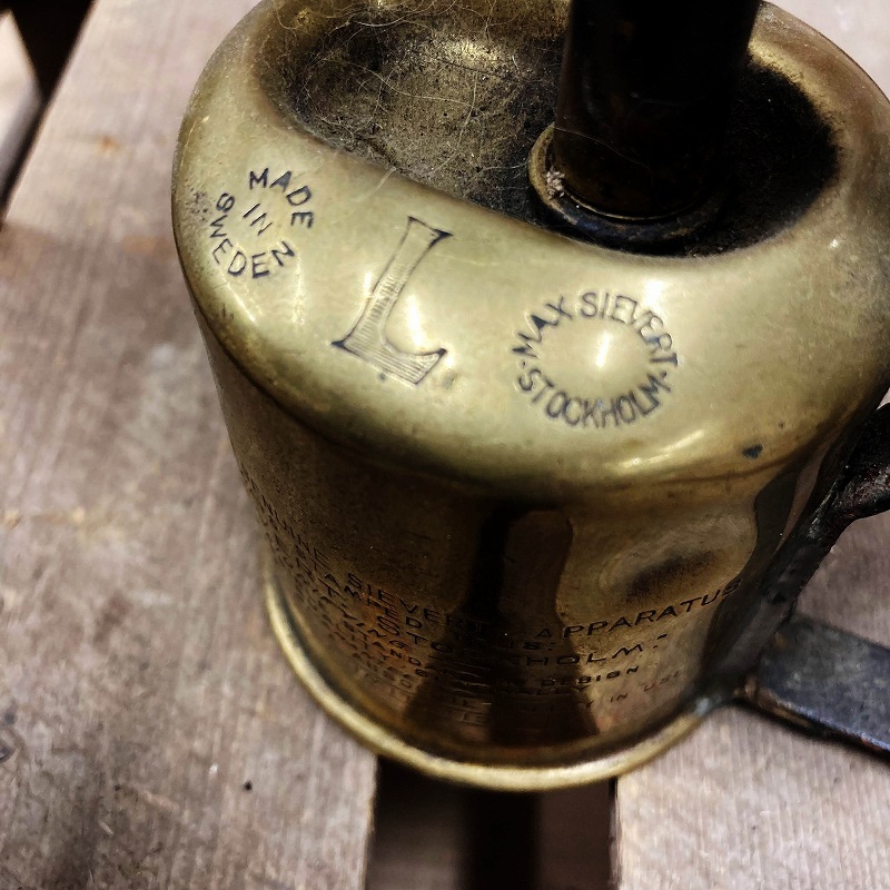 106079 「MAX SIEVERT」 マックス シーベルト MADE IN SWEDEN ブラス トーチ バーナー ブロートーチ コンロ キャンプ 真鍮