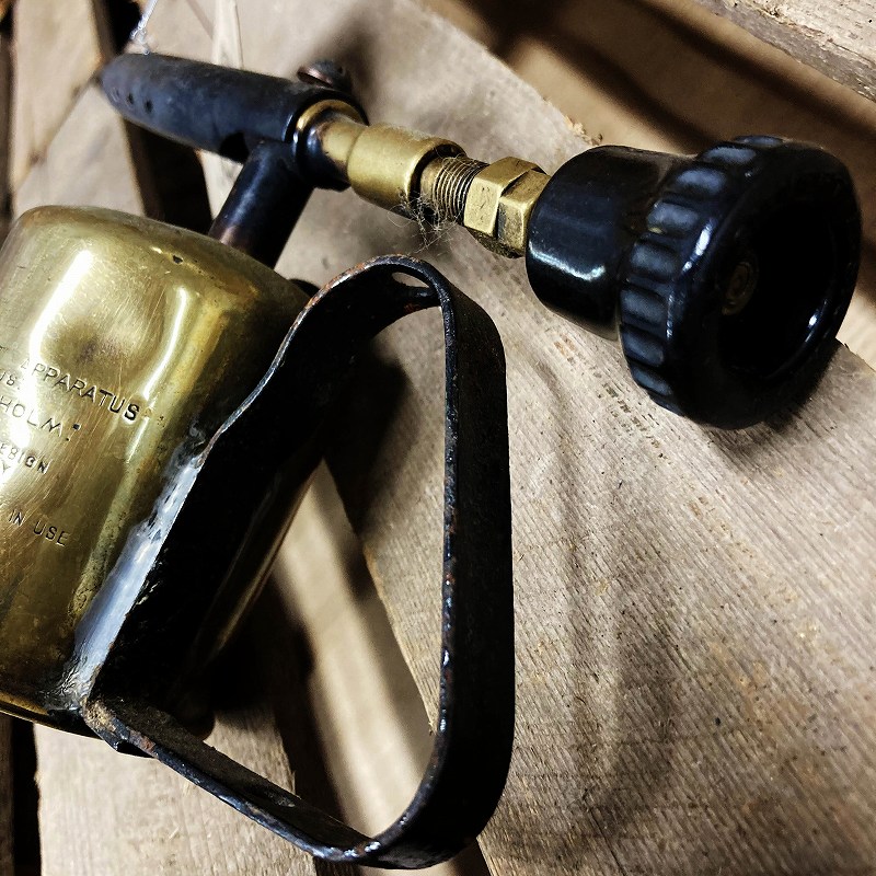 106079 「MAX SIEVERT」 マックス シーベルト MADE IN SWEDEN ブラス トーチ バーナー ブロートーチ コンロ キャンプ 真鍮