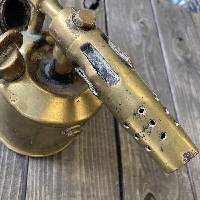 106501 「ANGLO SWEDISH」 MADE IN ENGLAND ブラス トーチ バーナー ブロートーチ コンロ キャンプ 真鍮