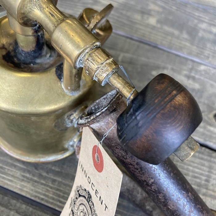 106501 「ANGLO SWEDISH」 MADE IN ENGLAND ブラス トーチ バーナー ブロートーチ コンロ キャンプ 真鍮
