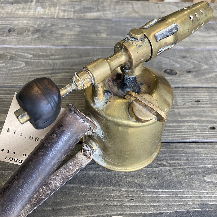 106501 「ANGLO SWEDISH」 MADE IN ENGLAND ブラス トーチ バーナー ブロートーチ コンロ キャンプ 真鍮