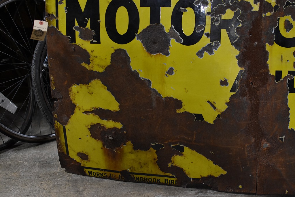 106823 ヴィンテージ　ARIEL 　　MOTOR CYCLE　アリエル　モーターサイクル　鉄製看板