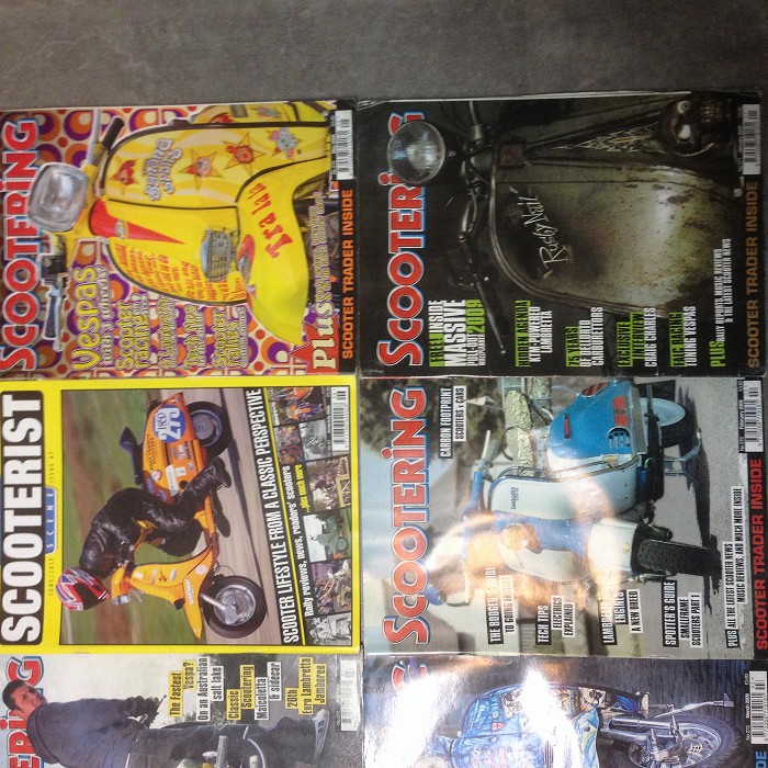B4857　2008 「SCOOTERING」12冊セット ベスパ ランブレッタ  英国 旧車雑誌