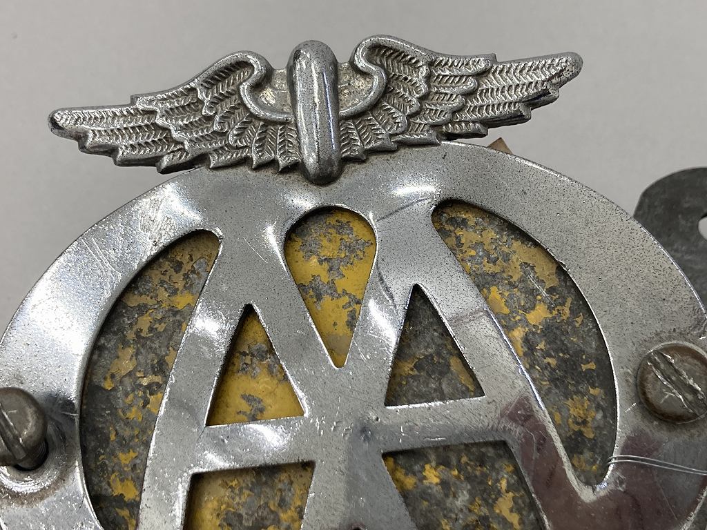 108461  ヴィンテージ　AA 「Automobile Association」 カーバッチ エンブレム