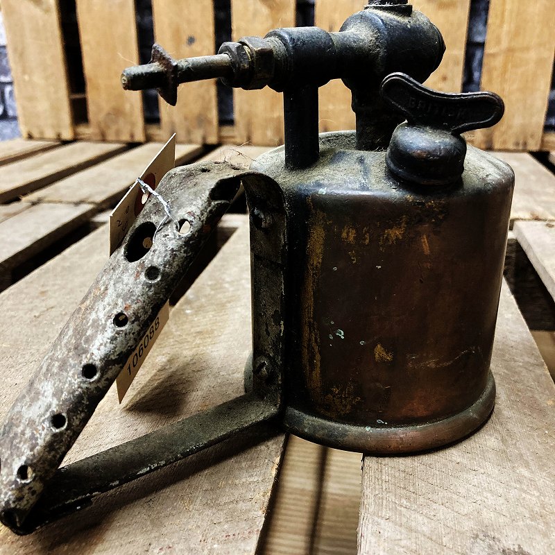 106088 「BURMOS」 MADE IN BRITISH ブラス トーチ バーナー ブロートーチ コンロ キャンプ 真鍮