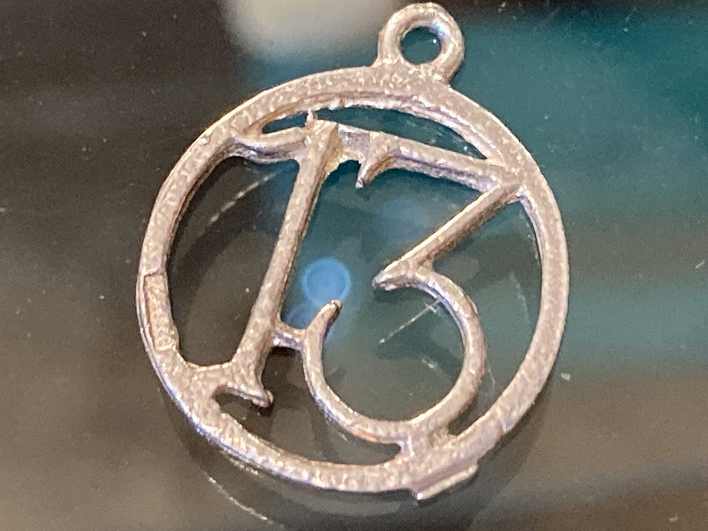 108676「13」 925 SILVER ジュエリー　MADE IN ENGLAND 