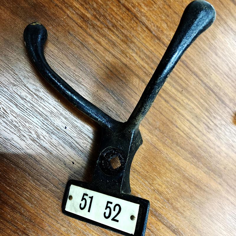 A0014 ヴィンテージ アイアン フック　ウォールハンガー　ダブルフック