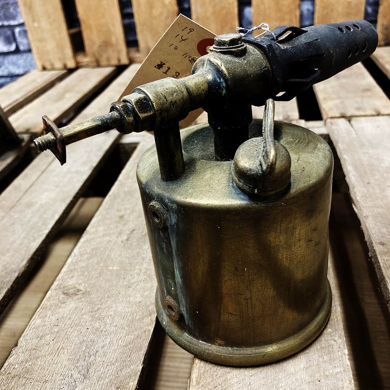 106086　「BURMOS」MADE IN ENGLAND　 ブラス　トーチ　バーナー　ブロートーチ　コンロ　キャンプ　真鍮　　