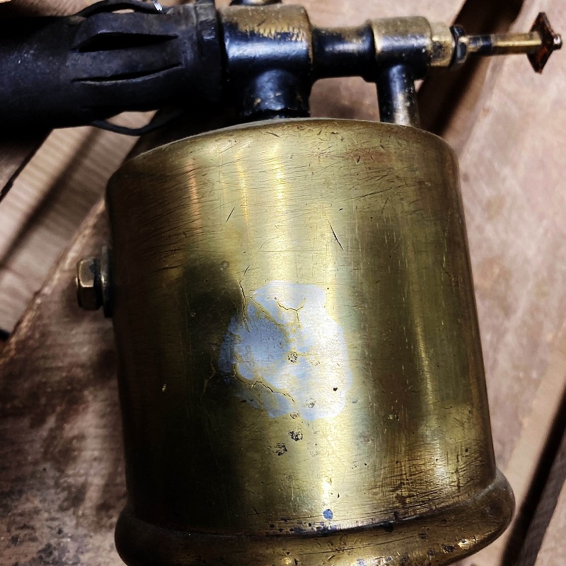 106086　「BURMOS」MADE IN ENGLAND　 ブラス　トーチ　バーナー　ブロートーチ　コンロ　キャンプ　真鍮　　