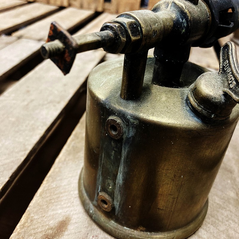 106086　「BURMOS」MADE IN ENGLAND　 ブラス　トーチ　バーナー　ブロートーチ　コンロ　キャンプ　真鍮　　