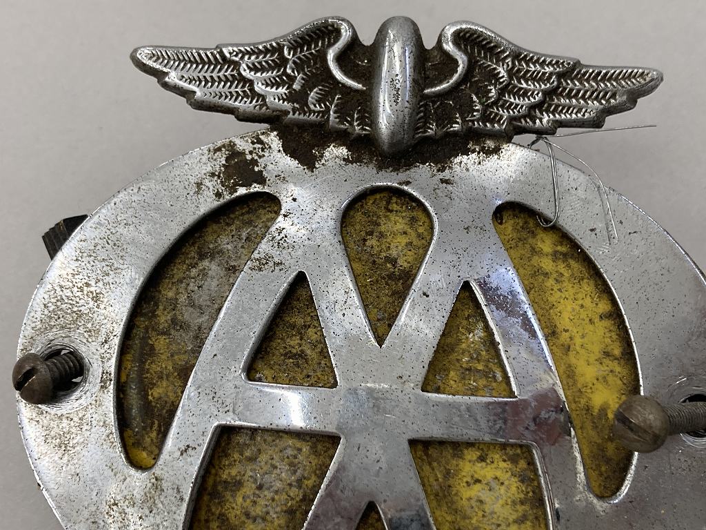 108458  ヴィンテージ　AA 「Automobile Association」 カーバッチ エンブレム