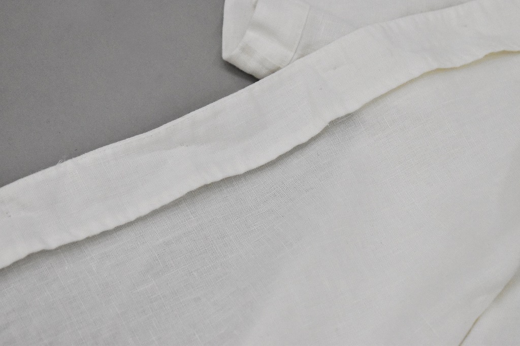 INNOCENT Original products　イタリアンカラーシャツ 長袖　COLOR : WHITE/RAF BLUE