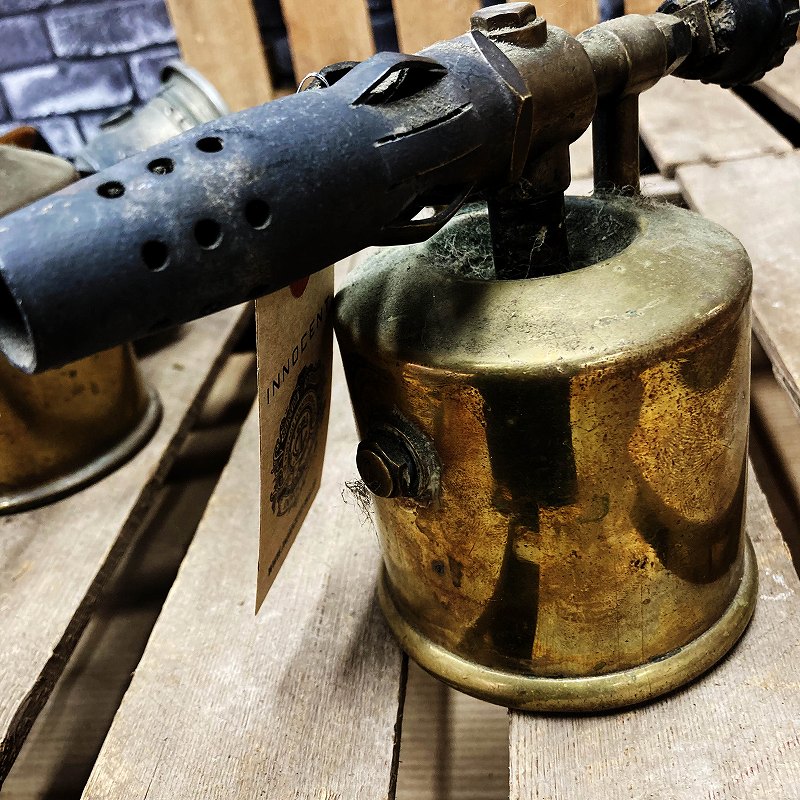 106085　「BURMOS」MADE IN BRITISH   ブラス　トーチ　バーナー　ブロートーチ　コンロ　キャンプ　真鍮　　