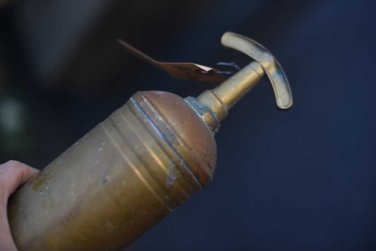 101104 UK　消火器　FIRE EXTINGUISHER 真鍮　ブラス　英国 