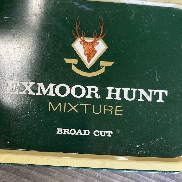 106508 ヴィンテージ　「EXMOOR HUNT」　ブリキ缶　ボックス　英国製