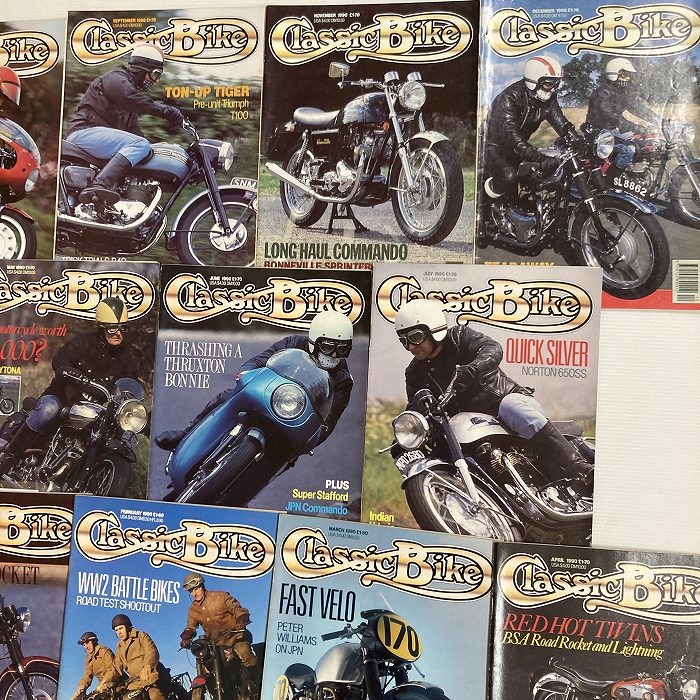 B4364　1990　11冊セット 「CLASSIC BIKE」 クラシックバイク 英国 旧車雑誌