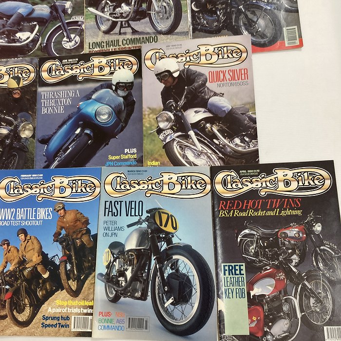 B4364　1990　11冊セット 「CLASSIC BIKE」 クラシックバイク 英国 旧車雑誌
