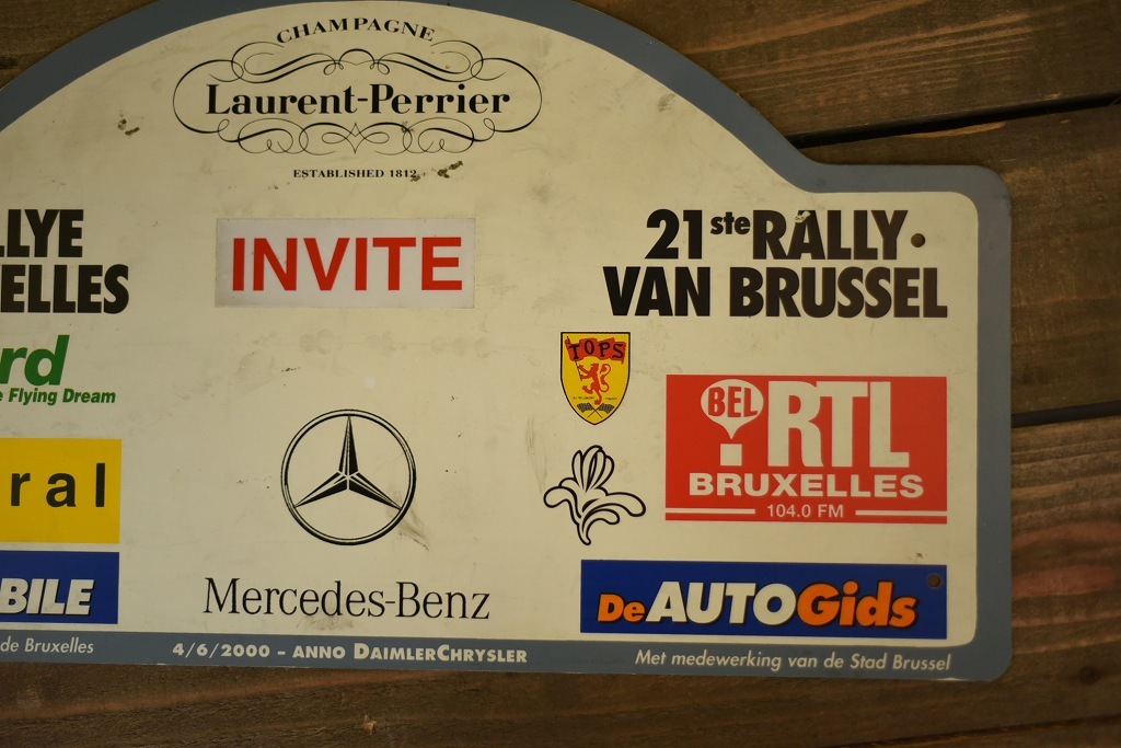 103738 ラリープレート　ヴィンテージカークラブ　ナンバー　記念プレート　クラシックカー