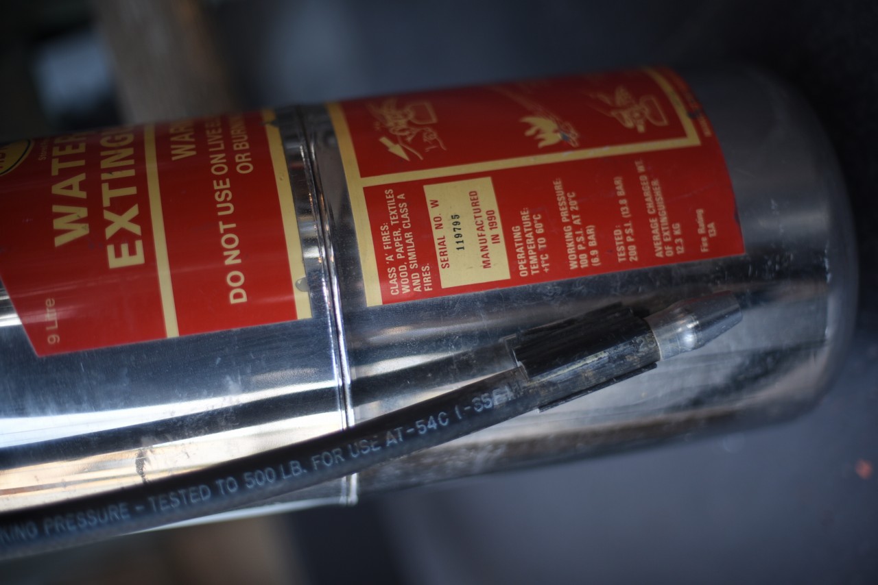 101657 UK ヴィンテージ　ABTEX製 Fire extinguisher　消火器　英国製　