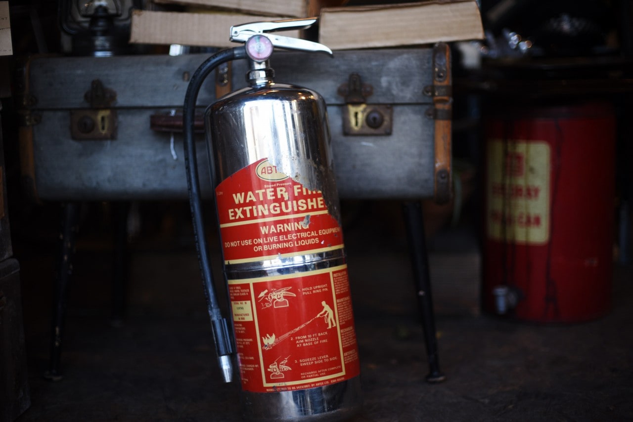 アンティーク 消火器 fire extinguisher イングランド製 アンティーク