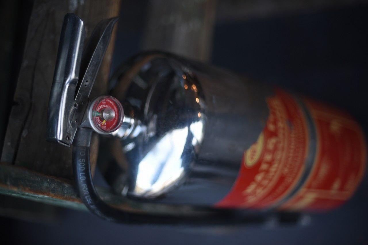 101657 UK ヴィンテージ　ABTEX製 Fire extinguisher　消火器　英国製　